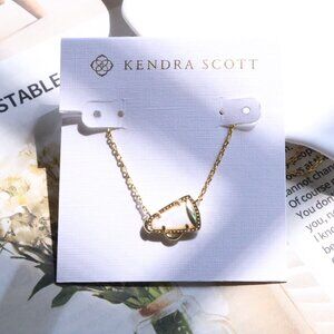 Kendra Scott Cheer Gold White Mother-of-Pearl Necklace